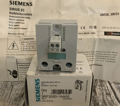 Siemens 3RF2020-1AA02 Sirius Sc Solid State Relay / 24vdc Control / 24-230@20a - $48.59