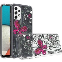 Design Transparent Hybrid Case Cover for Samsung A53 5G BUTTERFLY - £5.98 GBP