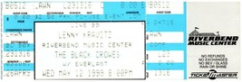 Vintage Lenny Kravitz Schwarz Crowes Ticket Stumpf Kann 12 1999 Cincinnati Ohio - $39.84