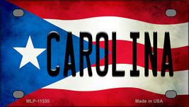 Carolina Puerto Rico Flag Novelty Mini Metal License Plate Tag - $14.95