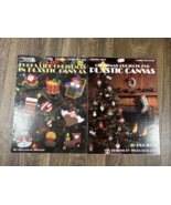 Leisure Arts Christmas Holiday Plastic Canvas Projects Arts Crafts Set of 2 - €9,54 EUR