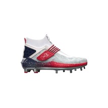 Under Armour UA Men&#39;s Harper 8 Low USA ST Metal Baseball Cleats White Si... - $84.15