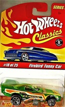 2004 Hot Wheels Classics Series 1 18/25 Firebird Funny Car Green w/GDYR 5 Spokes - £7.92 GBP