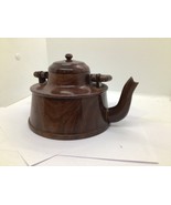 Beautifully Shaped Wooden Teapot   - $352.83 MXN