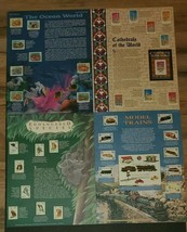 World of Stamps Postal Collection Commemorative Society  7 Panels Model Trains - $50.00