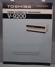 Toshiba V-9200 VHS Magnétoscope Instructions Manuel - £27.82 GBP