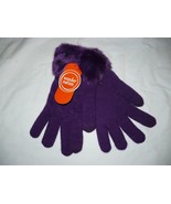 Wonder Nation Girls Faux Fur Lined Gloves Pretty Purple NEW Super Warm - €8,94 EUR