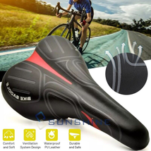 10&quot;X6&quot; Bike Seat Bicycle Saddle MTB Road Mountain Cycling Gel Comfort Rainproof - £16.54 GBP