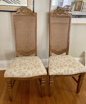 2 Vintage STANLEY FURNITURE Italian Provincial Cane Back Dining Side Chair - $159.99