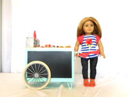 American Girl Doll Truly Me  2008  +  Retro Hot Dog Cart with Accessories - £57.64 GBP