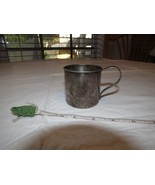 WMA Rogers Harmony baby cup mug RALPH silver spoon handle vintage RARE e... - £20.33 GBP