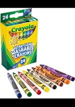 Crayola Washable Crayons, 24 Count - Ideal for School and Art Projects - $6.83