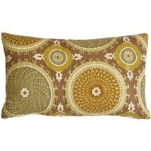 PILLOW DÉCOR Bohemian Medallion Mulberry 20x20 Throw Pillow - £30.94 GBP+