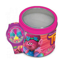 Infant&#39;s Watch Cartoon TROLLS - TIN BOX (Ø 33 mm) (S7200399) - £51.14 GBP