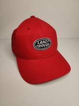 Land Rover Flex Fit Hat Cap Red with Black Logo Patch Sz L/XL - £14.00 GBP