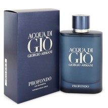 Acqua Di Gio Profondo by Giorgio Armani Eau De Parfum Spray 4.2 oz for Men - £125.20 GBP