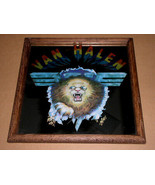 Van Halen Vintage Mirror Logo 1982 Framed In Wood - £200.31 GBP