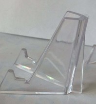 Lot of 25 Clear Plastic Chip Stand Medallion Coin Holder Easel 1.375&quot; - $21.99
