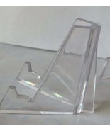 Lot of 25 Clear Plastic Chip Stand Medallion Coin Holder Easel 1.375&quot; - £17.57 GBP