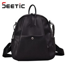 SEETIEC Women&#39;S PU Leather Backpack Quality Travel Shoulder Bag Women Multifunct - £30.08 GBP