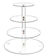 Vdomus Acrylic 4 Tier Cupcake Led String Lights Dessert Tree Tower for B... - €16,96 EUR