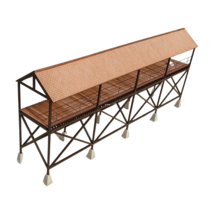 O Scale 17" Icing Platform Extension Kit – 1:48 Wood Structure Kit - $44.55