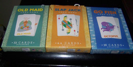 loy of {3} card games {old maid,go fish,&amp; slap jack} - £11.85 GBP