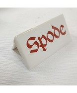 Spode store Sign display red logo dealer plaque Merchant Advertising por... - $418.15 MXN