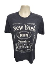 New York Run Premium Manhattan Runner Adult Small Gray TShirt - £11.61 GBP