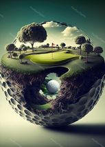 USGA PGA Tour Golf Course Metal  Sign 8x12in Vintage Major Tournament Po... - $456.38 MXN