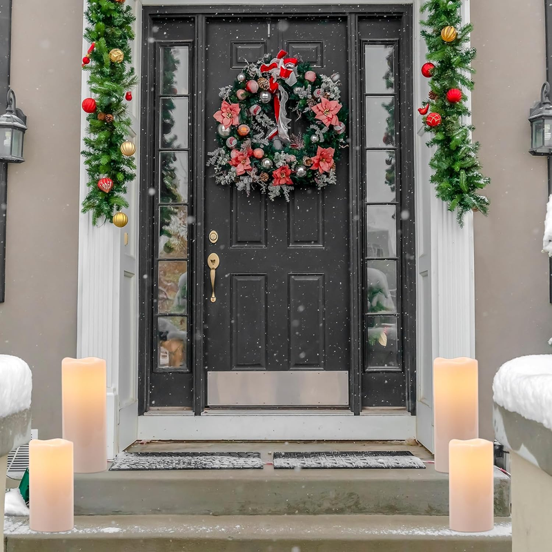 Eldnacele 8" 10" × 4" Large Waterproof Outdoor Flameless Candles Remote and Time Item image 6