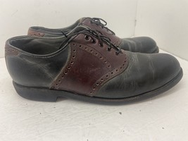 Footjoy Classics Vibram Gumlite Saddle Wingtip Oxford Dress Shoes Mens 1... - $36.63