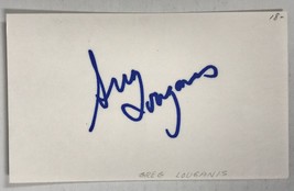 Greg Louganis Signed Autographed 3x5 Index Card - $15.00