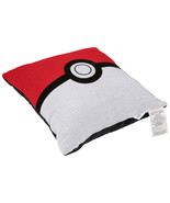 Pokemon Pokeball 20&quot; Woven Jacquard Pillow Multi-Color - £27.44 GBP