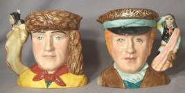 ROYAL DOULTON D7234  D7235 Pair of Character Jugs LEWIS &amp; CLARK 2004 LE ... - $42.74