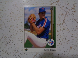 Kevin Brown Rangers 1989 Upper Deck Baseball Card #752, nr mint or better. - £0.98 GBP