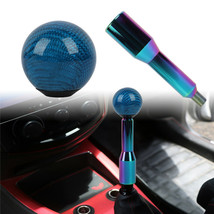 Universal Real Carbon Fiber Blue Ball Shift Knob Manual Car Gear Shifter - $25.00