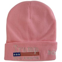 Trump 2024 Save America Winter Knit Beanie Hat (Pink) - £11.97 GBP