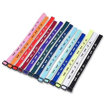 Primary image for WWJD Bracelets 26 Pack 13 Different Colors 2 Of Each Color Plus 2 Friendship Bra