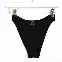 Urban Outfitters - NEW - Ribbed Bikini Bottom - Black - Medium - £4.99 GBP