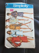 Simplicity 8333 Vintage 1969 Sleeved DRESS SCARF Sewing Pattern Size 16 CUT - $9.49