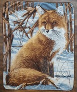 Fox Throw Blanket Victoria Wilson Schultz Beautiful Wild Animal Nature 4... - $37.39