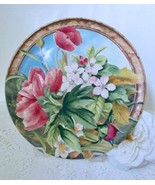 Gien France Volupte 12&quot; Cake Plate or Round Platter Floral Dominique Lal... - £39.03 GBP