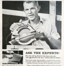 1960 Black And Decker Power Tools Advertisement Woodworking Vintage DWF26 - $19.99