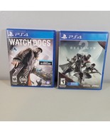 PS4 Video Game Lot Destiny 2 and Watchdogs PlayStation 4 Rated M and Rat... - £7.85 GBP