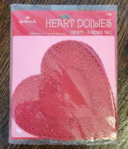 Vintage Hallmark Heart Doilies Lot of 60 Red Lace Paper Valentine Crafts... - $20.94