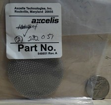 2 PACK AXCELLIS SCREEN FOR VACUUM LINE 282051 PART # 548651 REV.A - $8.99