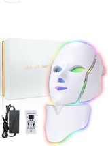 7 Colors LED Light Photon Therapy Face Mask Facial Skin Rejuvenation Ant... - $29.70
