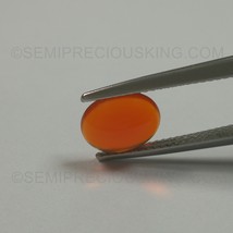 Natural Mexican Fire Opal Oval Cabochon 9.5X7.5mm Intense Orange Color VS Clarit - £270.77 GBP