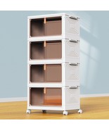 4 Tier Plastic Storage Bins with Lid 23QT, Stackable Storage Containers ... - $55.00